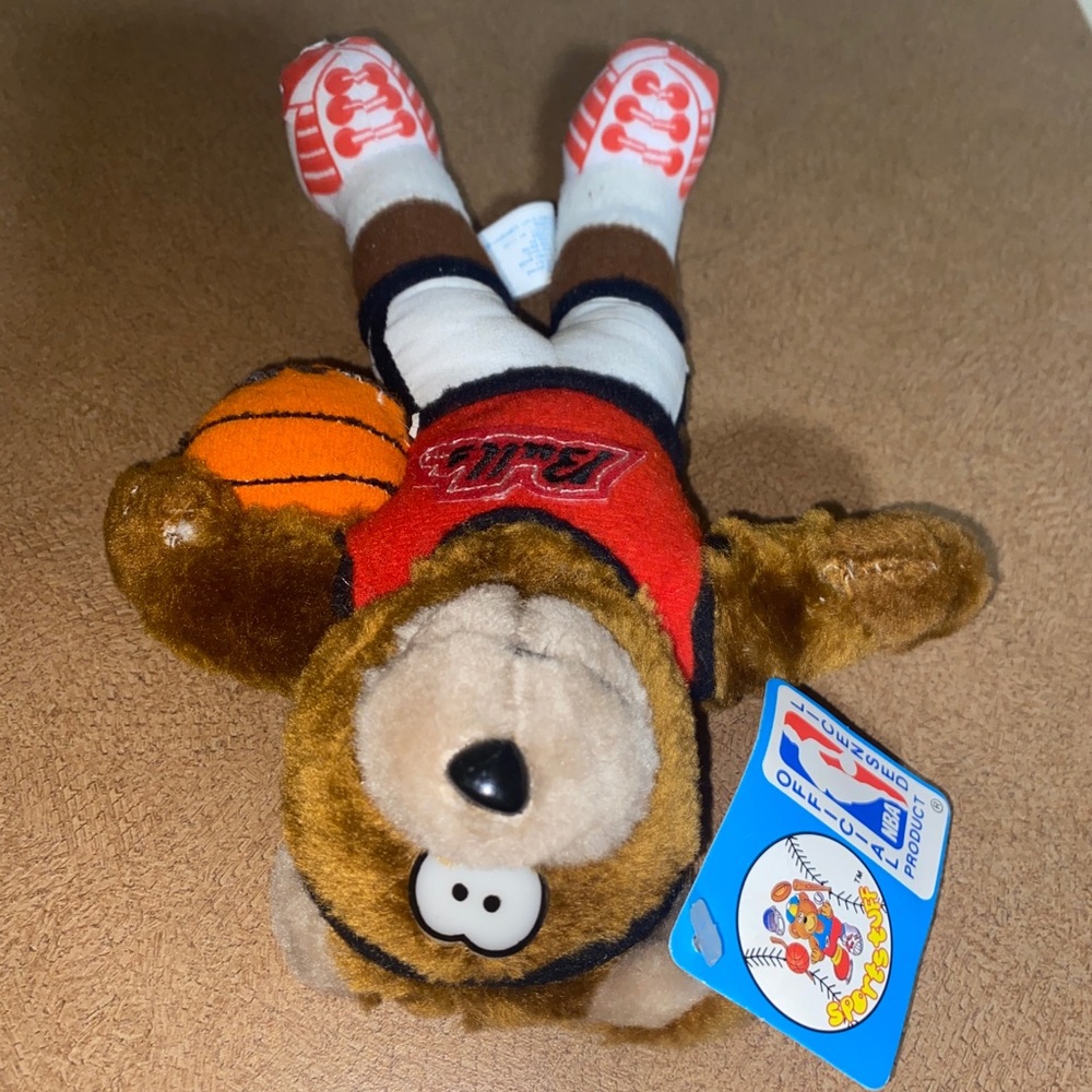 1992 vintage collectible bear Chicago bull nba stuffed bear